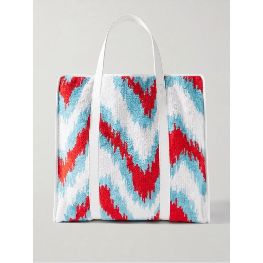 Missoni Canvas-trimmed terry-jacquard tote